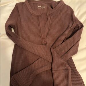 Brown aerie long sleeve
